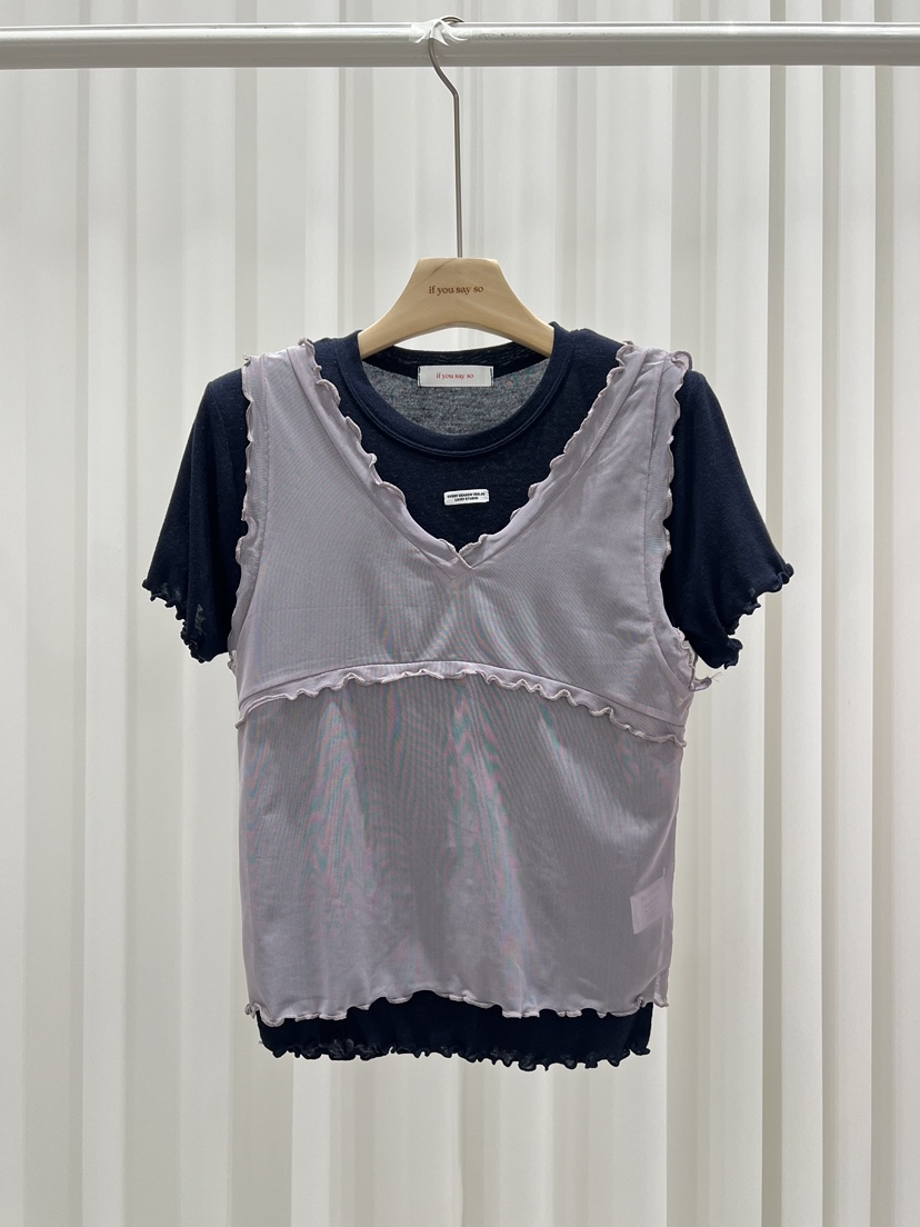 IF YOU SAY SO/PLUM-Q韓國東大門直郵女裝新品推薦套裝網狀IF YOU SAY SO/PLUM-Q套裝圖色2