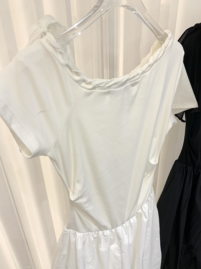 FABRIC韓國代購女士新品時尚人氣休閑職業26夏季連衣裙絲帶FABRIC連衣裙