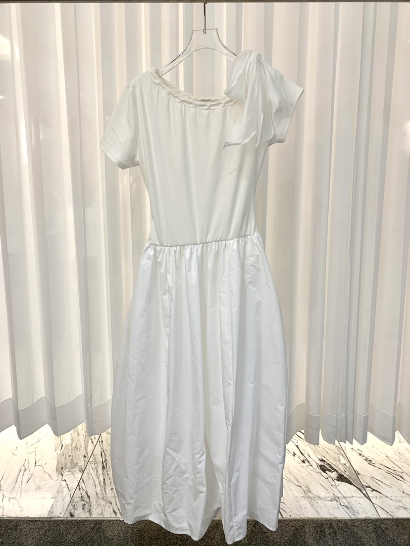 FABRIC韓國代購女士新品時尚人氣休閑職業26夏季連衣裙絲帶FABRIC連衣裙圖色1