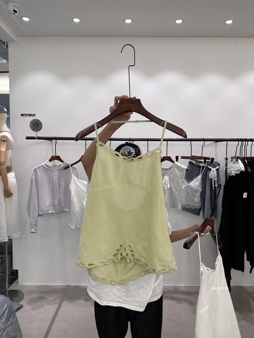 WATERMELON韓國東大門直郵女裝新款26春夏時尚吊帶背心花朵WATER MELON吊帶/背心圖色2