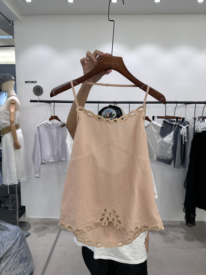 WATERMELON韓國東大門直郵女裝新款26春夏時尚吊帶背心花朵WATER MELON吊帶/背心圖色3
