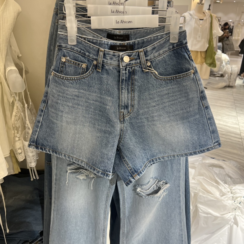 LE AHICON韓國東大門代購女士新品推薦26春夏職業休閑短褲Le Ahicon短褲圖色1
