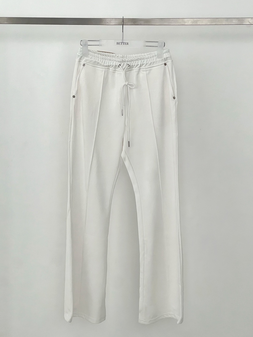 BETTER韓國東大門代購女裝新品熱賣26春夏休閑褲喇叭褲褶裥BETTER休閑褲圖色1