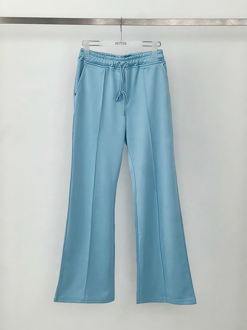 BETTER韓國東大門代購女裝新品熱賣26春夏休閑褲喇叭褲褶裥BETTER休閑褲圖色2