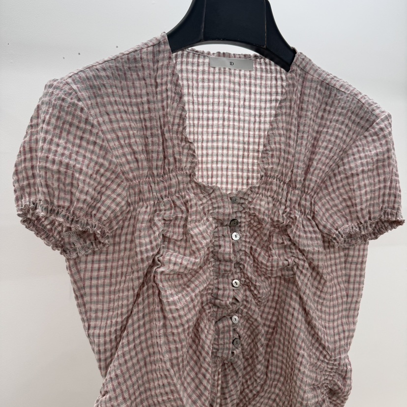 ID韓國代購女裝新品26夏季職業推薦熱賣26春夏襯衫蕾絲衫ID襯衫/蕾絲衫