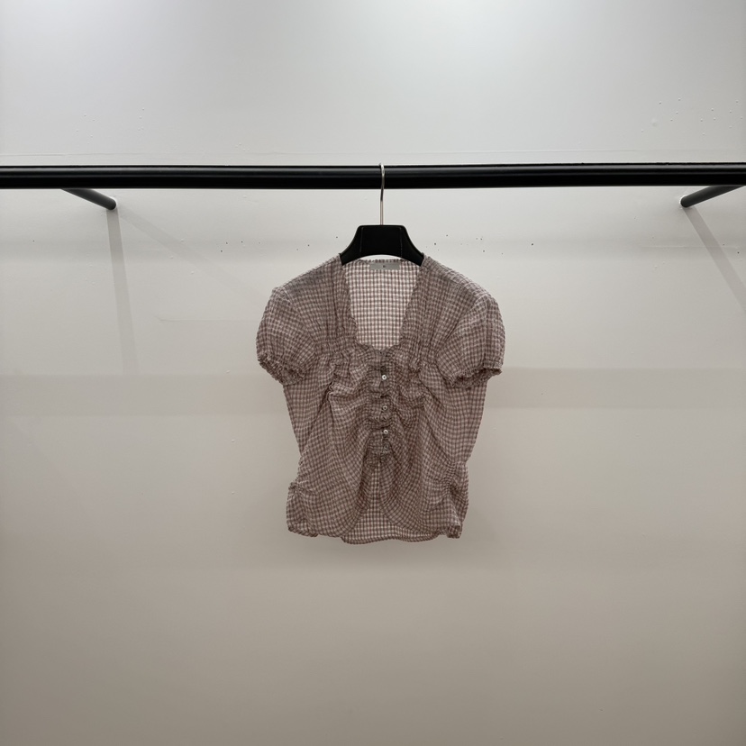 ID韓國代購女裝新品26夏季職業推薦熱賣26春夏襯衫蕾絲衫ID襯衫/蕾絲衫圖色1