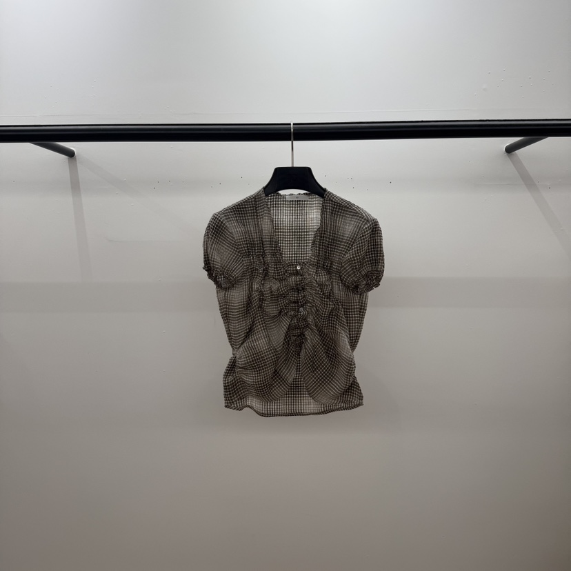 ID韓國代購女裝新品26夏季職業推薦熱賣26春夏襯衫蕾絲衫ID襯衫/蕾絲衫圖色2