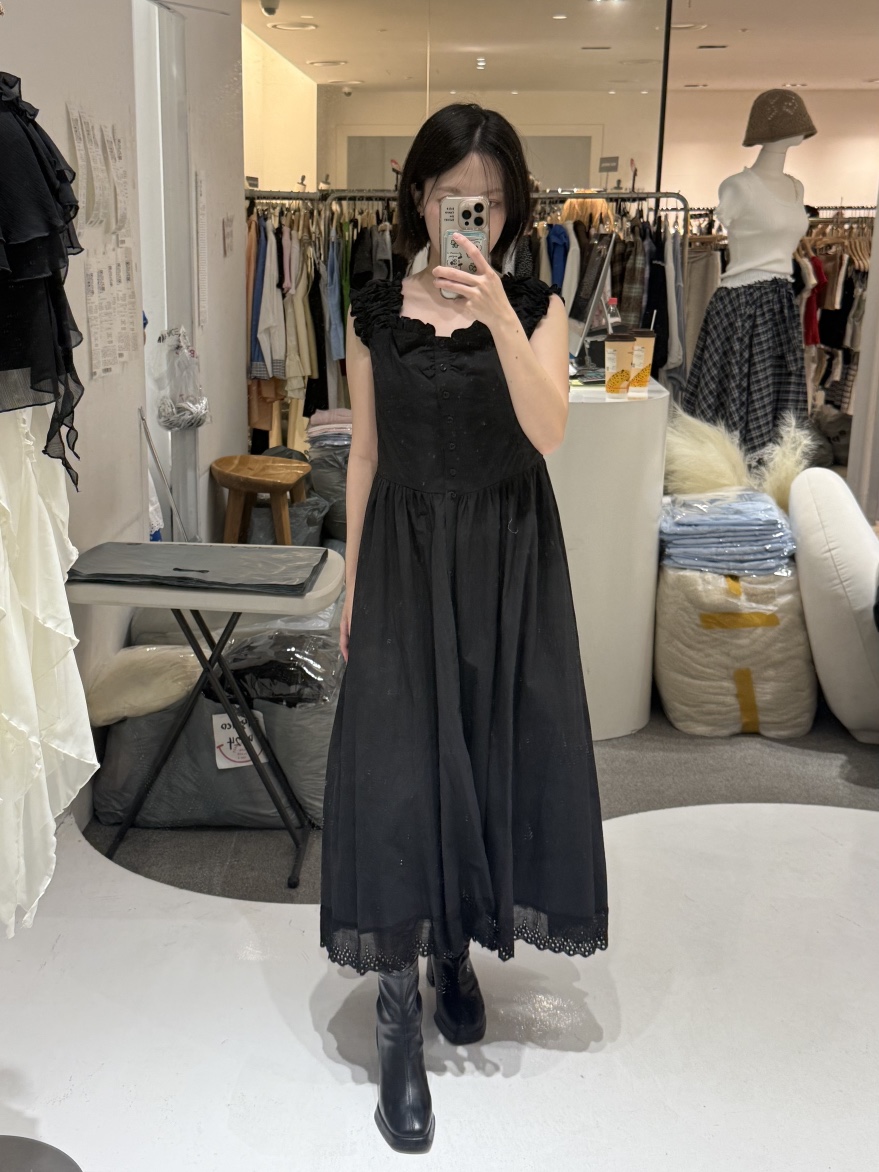 FABRIC韓國直郵實拍女士新款熱賣時尚人氣推薦休閑連衣裙FABRIC連衣裙