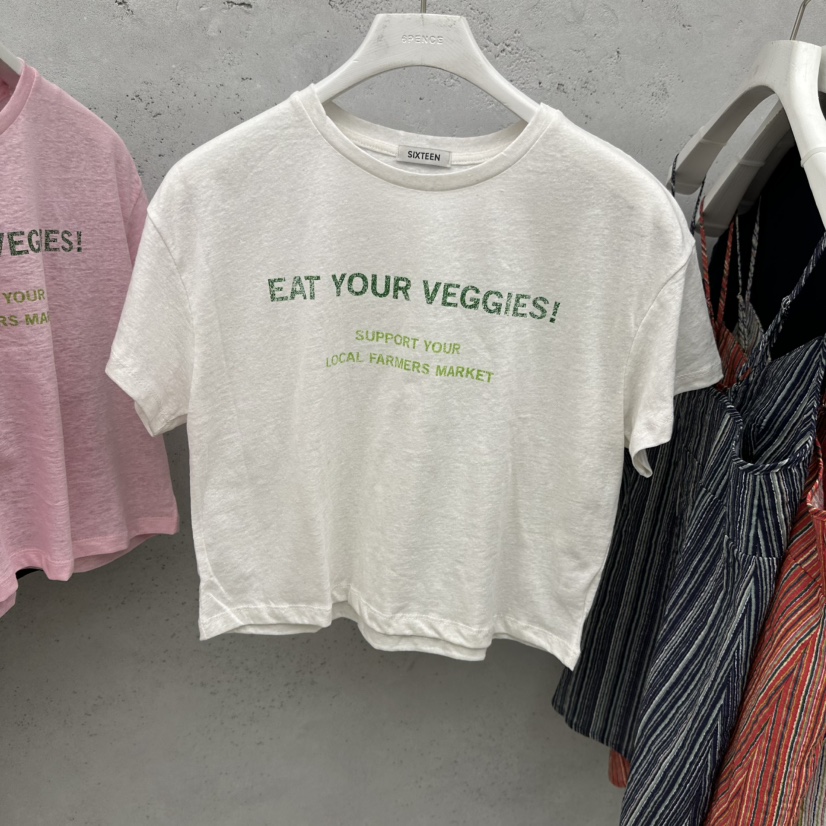 SIXTEEN韓國直郵女裝新品熱賣人氣推薦休閑26春夏26夏季T恤SIXTEENT恤圖色1