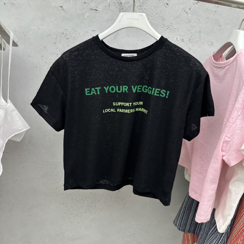 SIXTEEN韓國直郵女裝新品熱賣人氣推薦休閑26春夏26夏季T恤SIXTEENT恤圖色3
