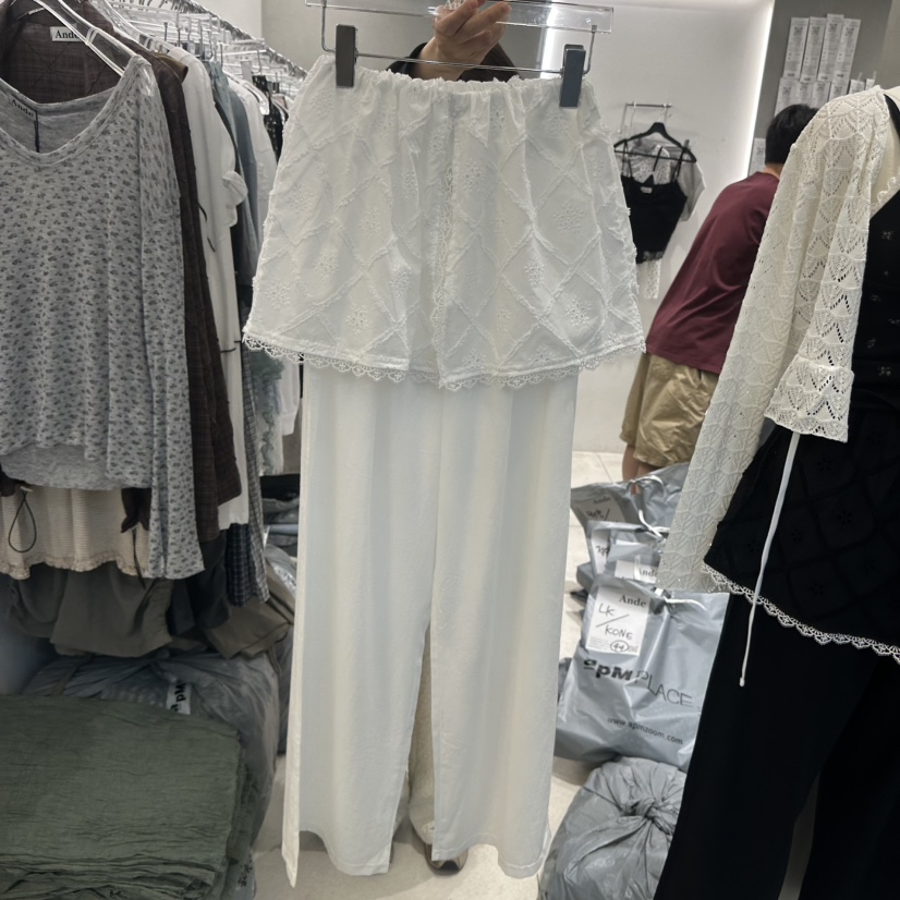 ANDE韓國代購女士新款人氣26春夏休閑熱賣推薦裙褲假兩件Ande裙褲圖色1