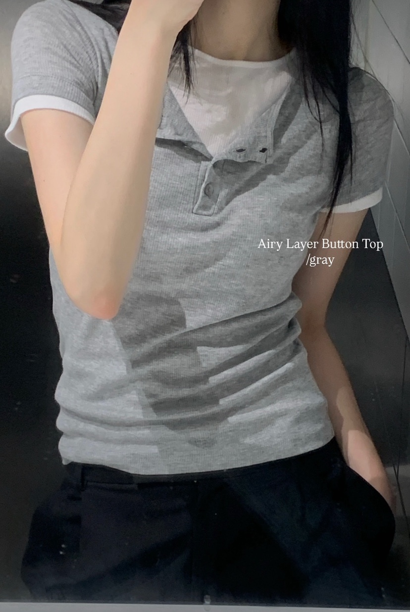 ALOT韓國東大門代購女裝新品熱賣時尚人氣推薦26夏季26春夏T恤A LOTT恤圖色2