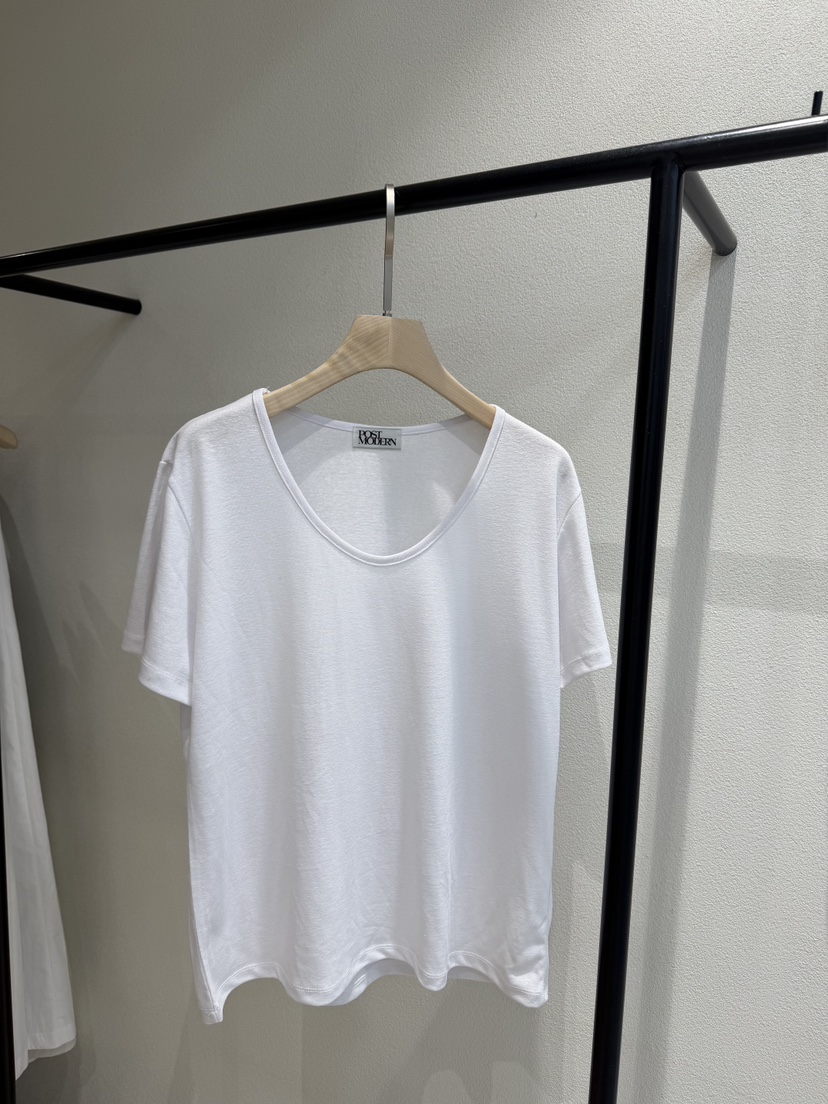 POSTMODERN東大門實拍韓國女裝新款人氣時尚26春夏職業T恤POSTMODERNT恤圖色1