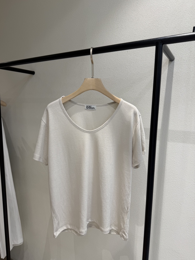 POSTMODERN東大門實拍韓國女裝新款人氣時尚26春夏職業T恤POSTMODERNT恤圖色2