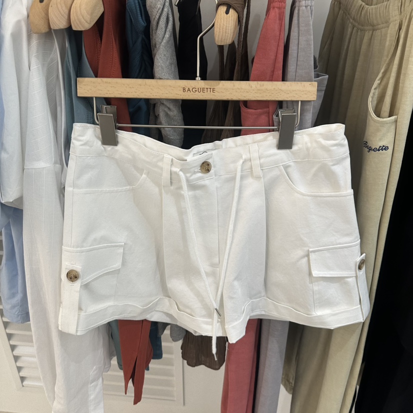 BAGUETTE-P韓國直郵實拍女士新品休閑時尚26夏季熱賣短褲BAGUETTE-P短褲圖色1