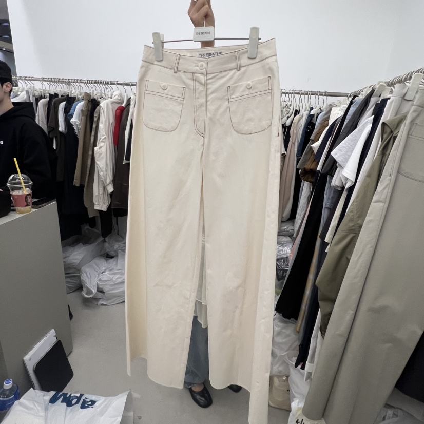 BREATHE韓國東大門代購女士新款人氣推薦26夏季休閑褲口袋BREATHE休閑褲圖色2