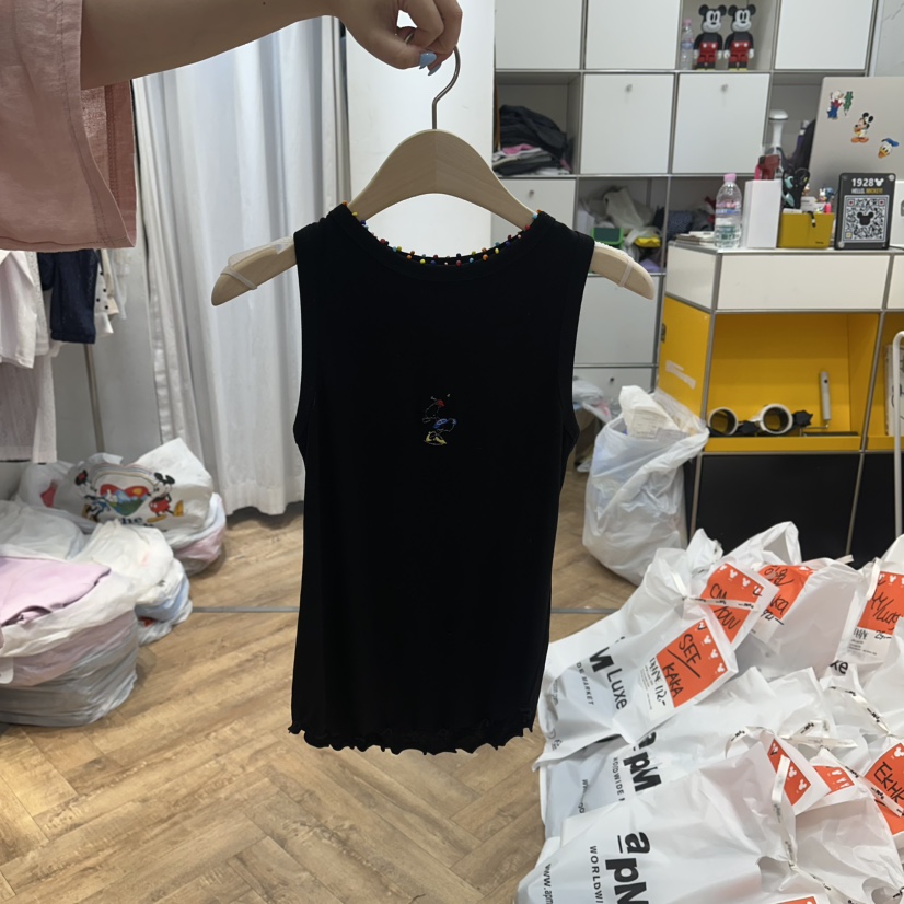 DE LINE韓國直郵實拍女裝新款熱賣推薦26春夏吊帶背心串珠DE LINE吊帶/背心圖色2