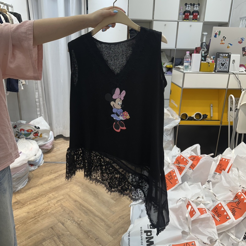 DE LINE韓國東大門直郵女士新款時尚推薦26夏季吊帶背心蕾絲DE LINE吊帶/背心圖色2