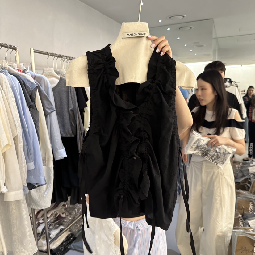 DOUBLE STANDARD/LE SMOKING/MAISONSTAFF東大門實拍韓國女士新品26春夏吊帶背心MAISONSTAFF吊帶/背心圖色2