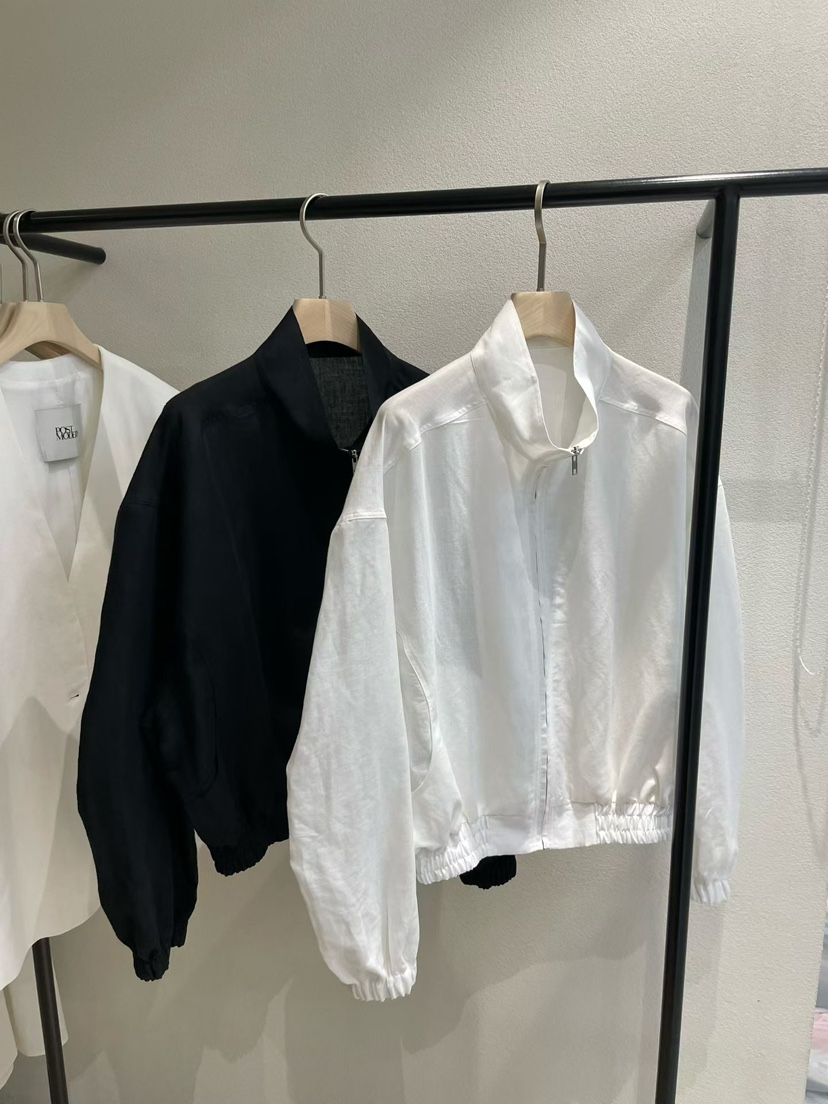 POSTMODERN韓國直郵女士新款人氣職業推薦26春夏夾克亞麻POSTMODERN夾克