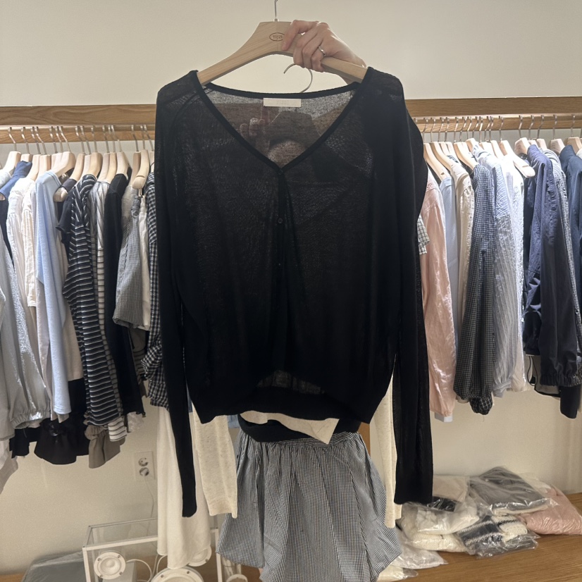 TIZZI韓國直郵女士新款休閑職業推薦時尚人氣針織衫亞麻布TIZZI針織衫圖色2