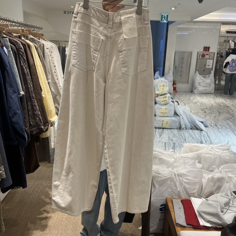 SELF SERVICE東大門實拍韓國女士新款休閑26夏季26春夏休閑褲SELF SERVICE休閑褲