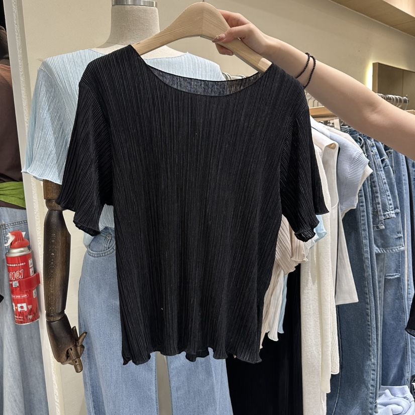 VINTAGE VIBE東大門實拍韓國女裝新品26夏季時尚人氣T恤VINTAGE VIBET恤圖色4