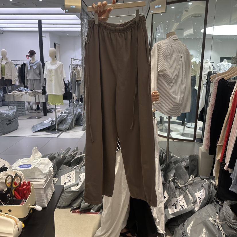 NOB韓國東大門代購女士新款時尚職業人氣26夏季休閑褲鏤空The Nob休閑褲圖色3