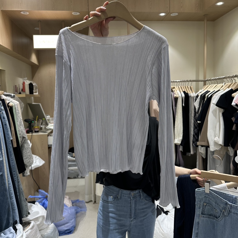 VINTAGE VIBE東大門實拍韓國女士新品職業人氣休閑長袖T恤VINTAGE VIBE長袖T恤圖色2