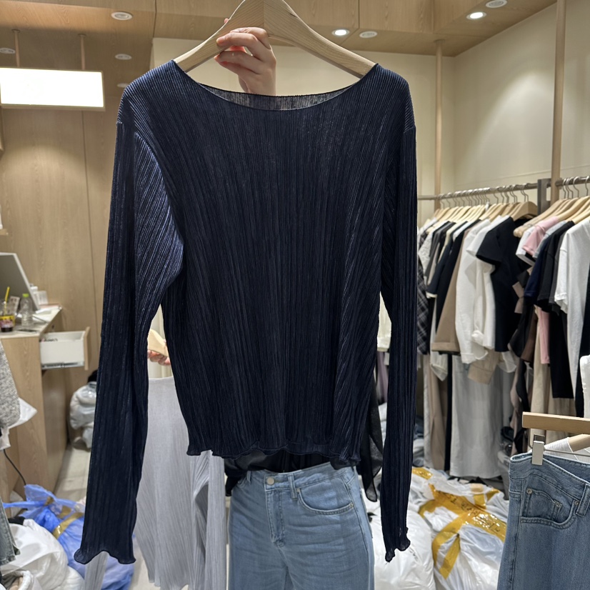 VINTAGE VIBE東大門實拍韓國女士新品職業人氣休閑長袖T恤VINTAGE VIBE長袖T恤圖色3