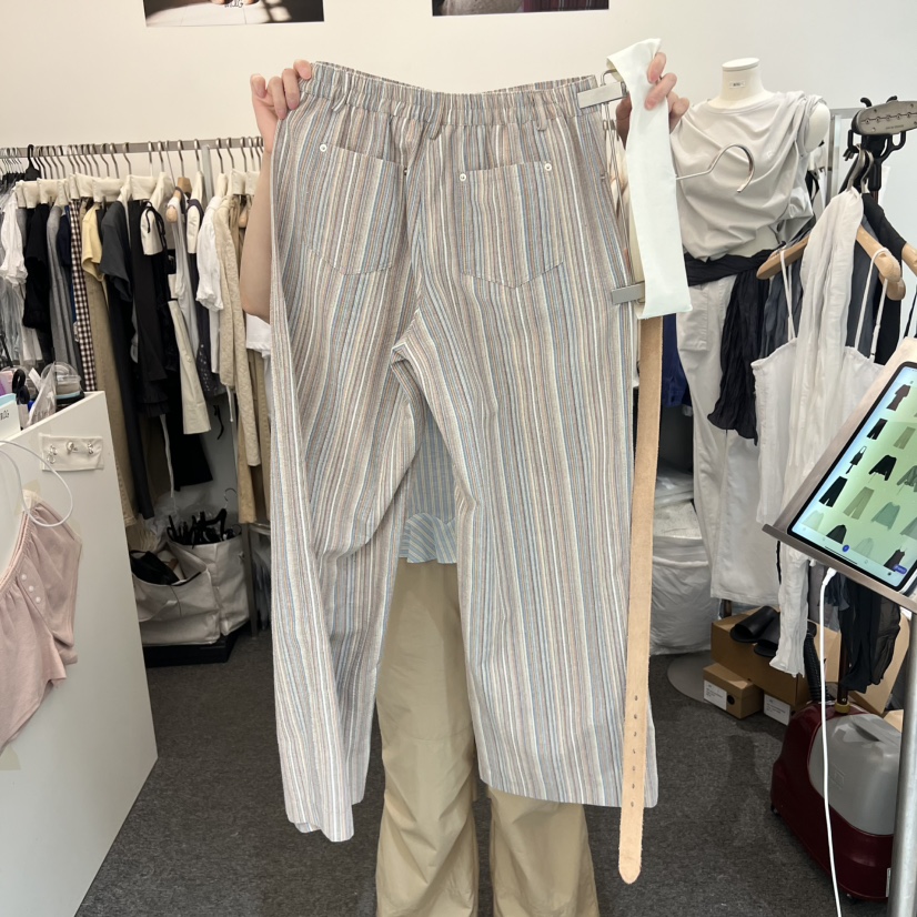 MAG韓國東大門代購女裝新品26夏季人氣時尚熱賣休閑褲皮褲MAG休閑褲