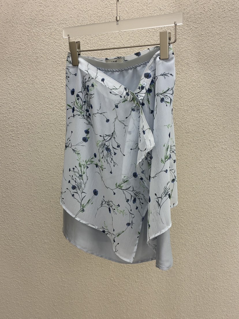 MWE韓國東大門代購女裝新品26春夏推薦職業時尚半身裙中短裙MWE半身裙/中短裙圖色1