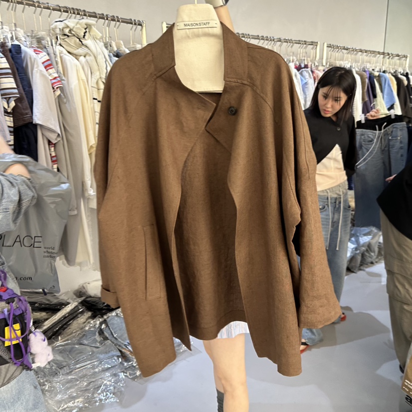 DOUBLE STANDARD/LE SMOKING/MAISONSTAFF韓國直郵實拍女士新品休閑夾克MAISONSTAFF夾克圖色3