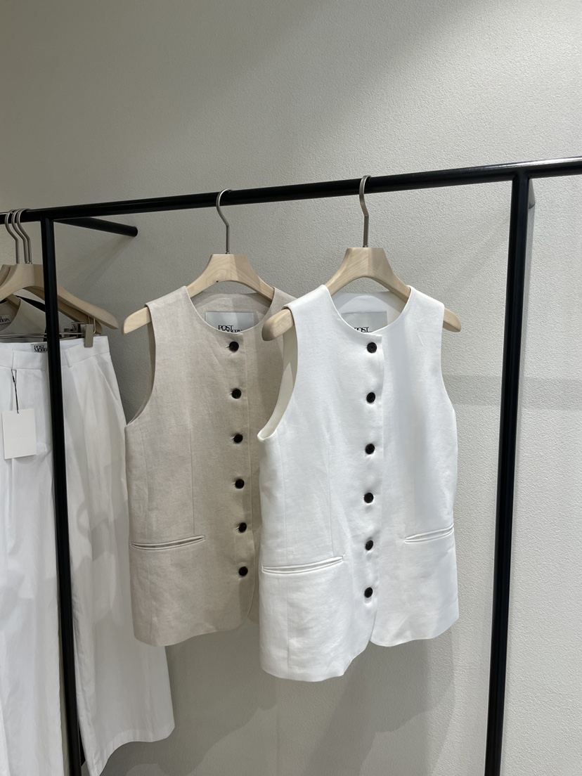 POSTMODERN韓國直郵女裝新品26夏季26春夏職業人氣熱賣馬甲POSTMODERN馬甲