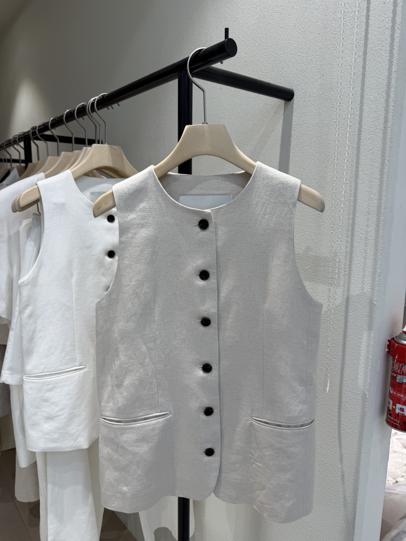 POSTMODERN韓國直郵女裝新品26夏季26春夏職業人氣熱賣馬甲POSTMODERN馬甲圖色1