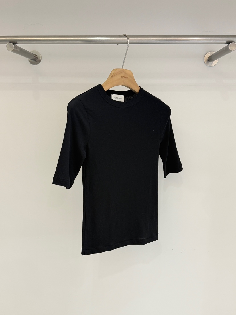 TOOGOOD韓國直郵女裝新品推薦時尚熱賣26春夏休閑26夏季T恤TOOGOODT恤圖色3黑色
