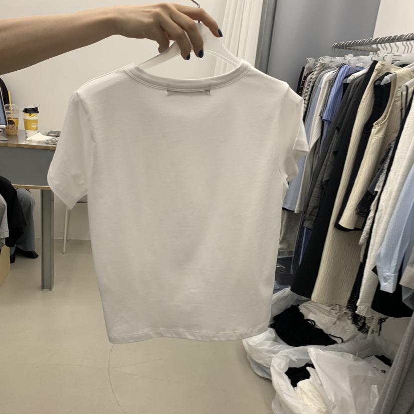 STAINLESS東大門實拍韓國女裝新款人氣26夏季熱賣休閑T恤STAINLESST恤