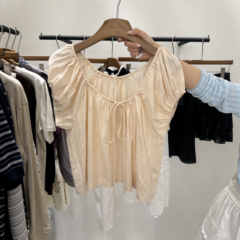 SIERRA韓國東大門直郵女裝新品職業26春夏時尚襯衫蕾絲衫SIERRA襯衫/蕾絲衫圖色2