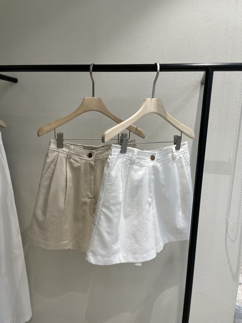 POSTMODERN韓國直郵女士新款26春夏26夏季推薦職業短褲亞麻POSTMODERN短褲