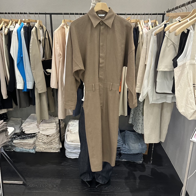 FLAMME TOIT/LUNAMDE韓國直郵女裝新品職業時尚連衣裙亞麻FLAMME TOIT/LUNAMDE連衣裙圖色2