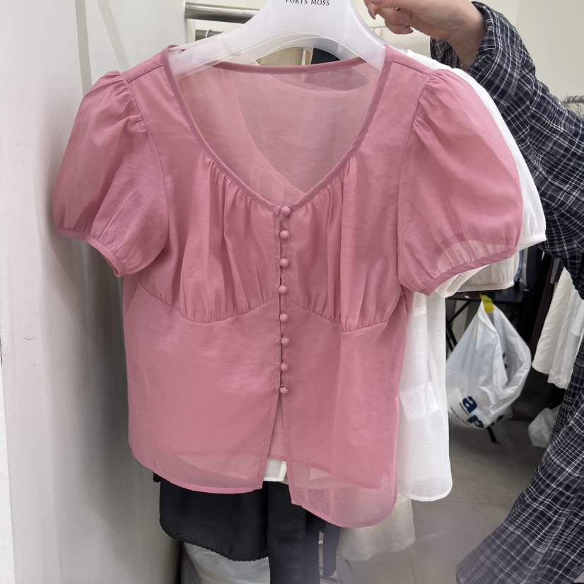 PORTS MOSS韓國直郵女士新品26夏季熱賣休閑推薦襯衫蕾絲衫PORTS_MOSS襯衫/蕾絲衫圖色1