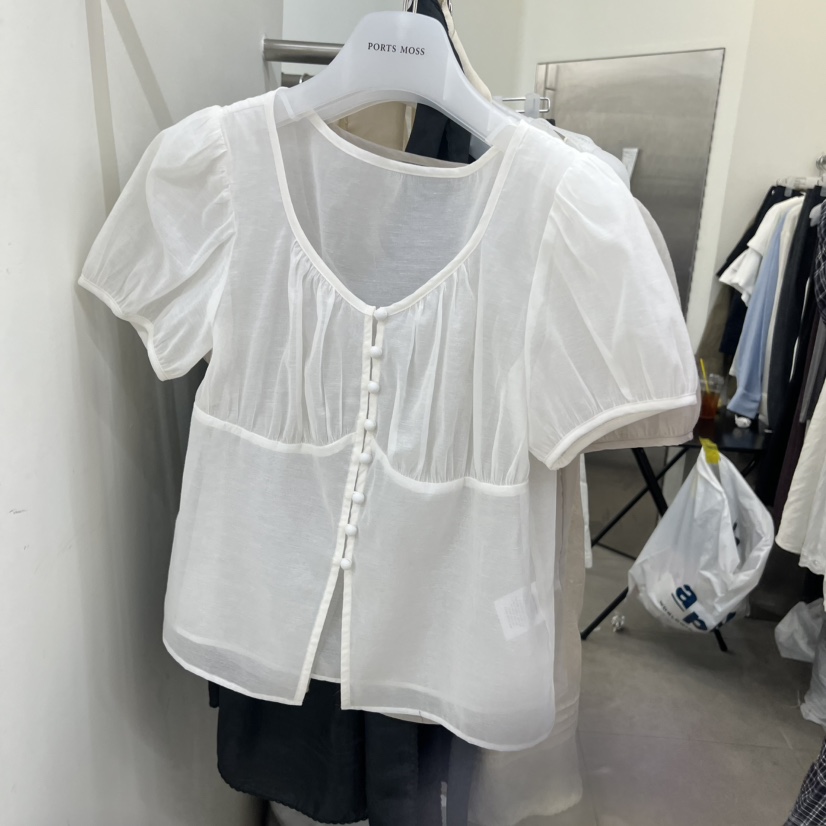 PORTS MOSS韓國直郵女士新品26夏季熱賣休閑推薦襯衫蕾絲衫PORTS_MOSS襯衫/蕾絲衫圖色2