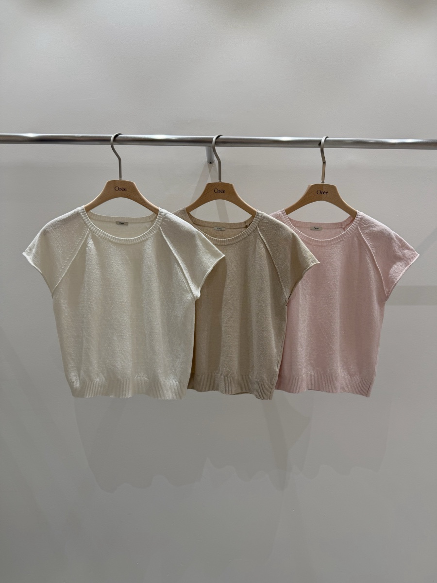 OREE韓國代購女士新品26春夏26夏季人氣休閑職業推薦針織衫OREE針織衫