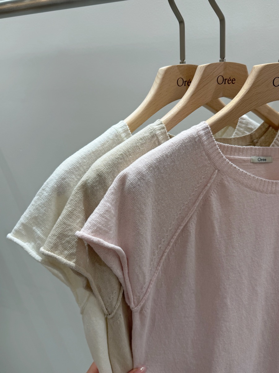 OREE韓國代購女士新品26春夏26夏季人氣休閑職業推薦針織衫OREE針織衫