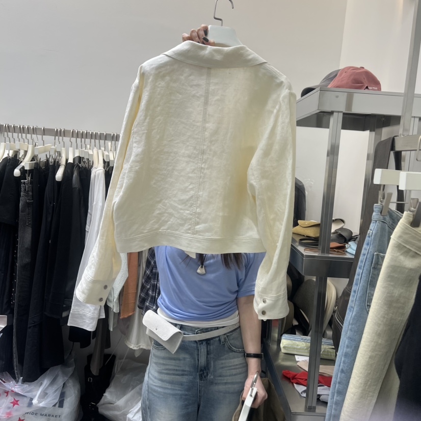 BETTER韓國直郵女裝新款26春夏推薦人氣時尚熱賣夾克亞麻BETTER夾克