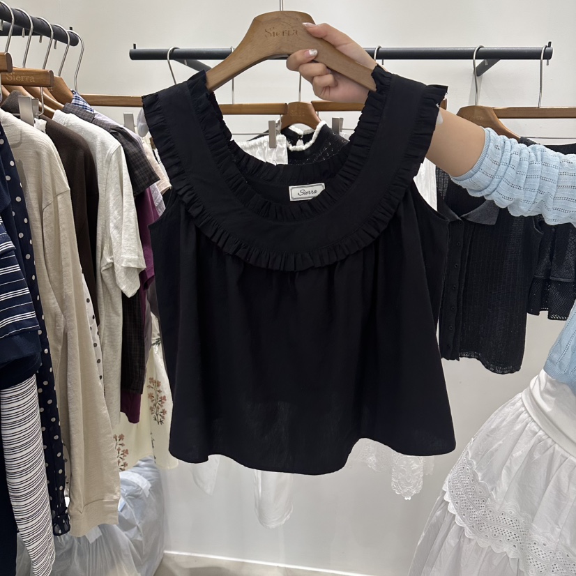 SIERRA東大門實拍韓國女士新品人氣26夏季時尚熱賣吊帶背心SIERRA吊帶/背心圖色2