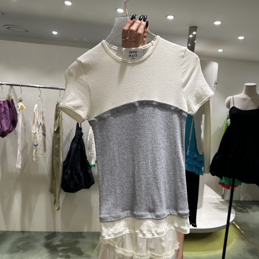 JERRY HALL-P韓國東大門代購女裝新品26春夏人氣職業T恤JERRY HALLT恤圖色2