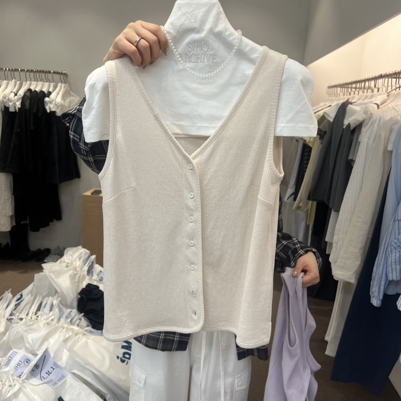 SIHO ARCHIVE韓國直郵實拍女裝新款時尚人氣26春夏吊帶背心SIHO ARCHIVE吊帶/背心圖色4