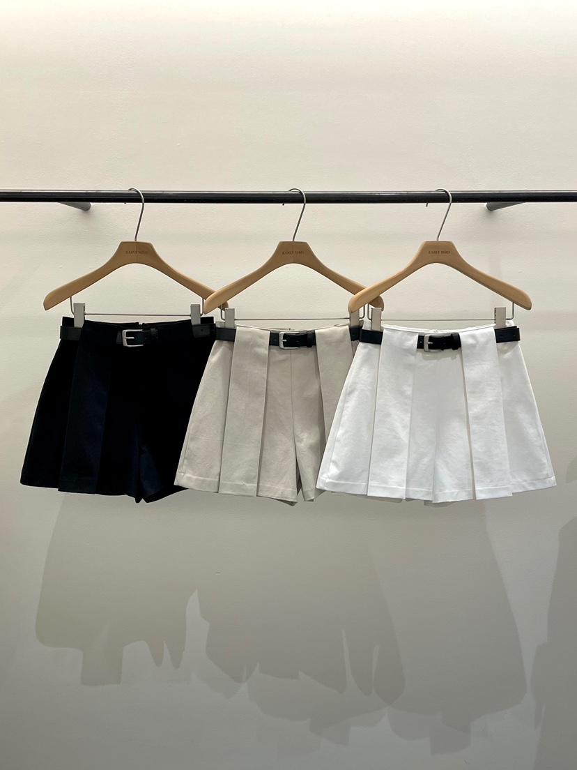 OBSESS東大門實拍韓國女裝新品時尚26夏季推薦短褲含腰帶OBSESS/EARLY BIRD短褲