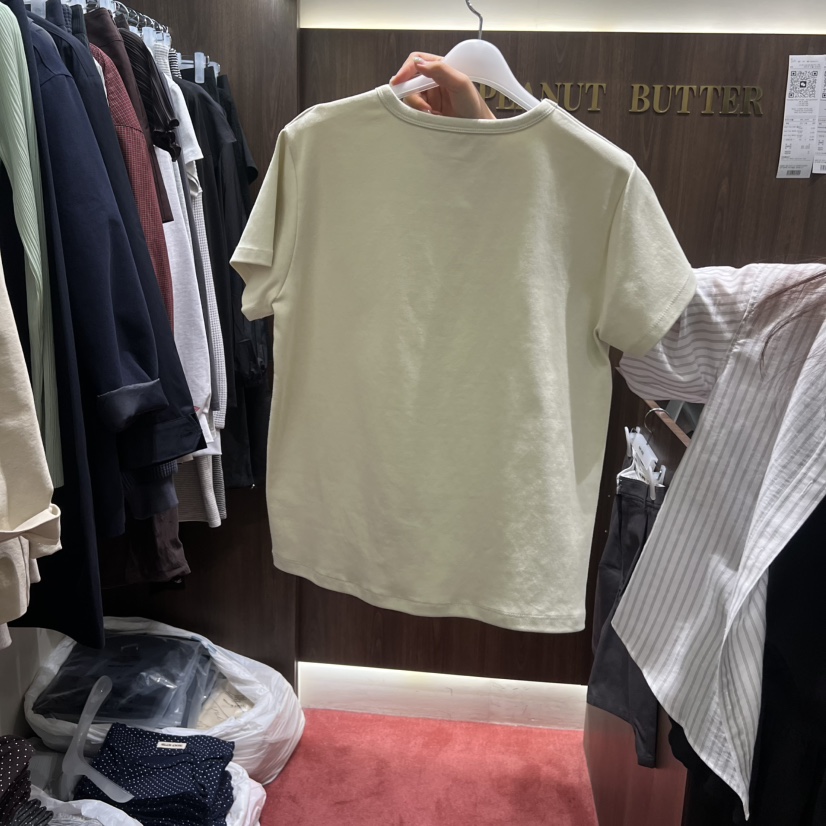 PEANUT BUTTER韓國東大門代購女裝新品26春夏職業休閑T恤PEANUT BUTTERT恤